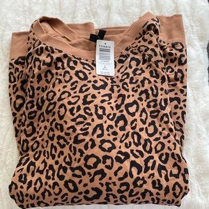 Torrid size 3 oversized sweatshirt leopard print